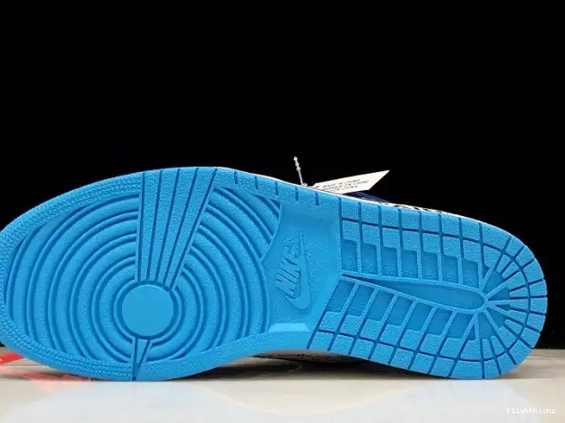 Jordan Air Powder UNC 1 Off-White Blue AQ0818-148 0430
